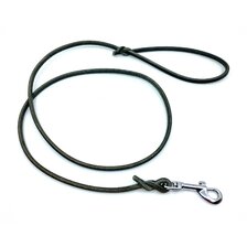 Kožené okrúhle vodítko 6mm / 120 cm čierne